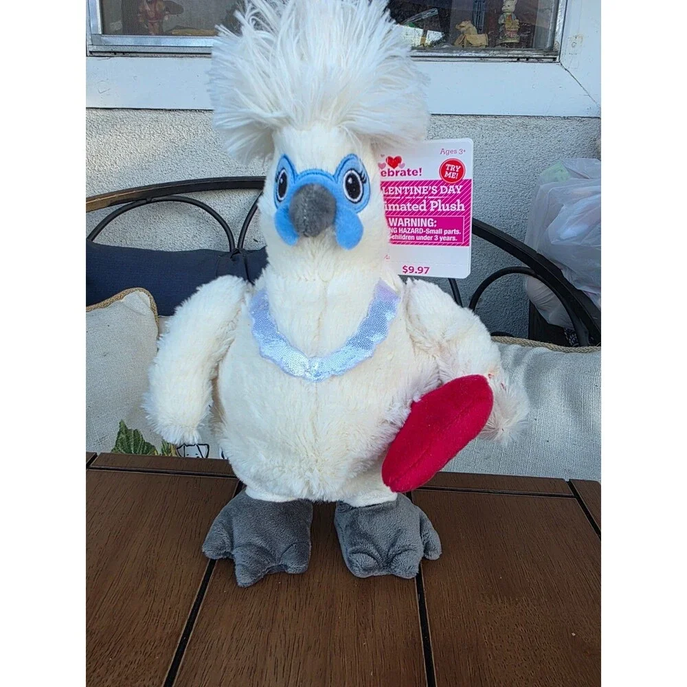 Gemmy Animated Dancing Chicken Plush Sings Pretty Girls Walk Valentines Dancing